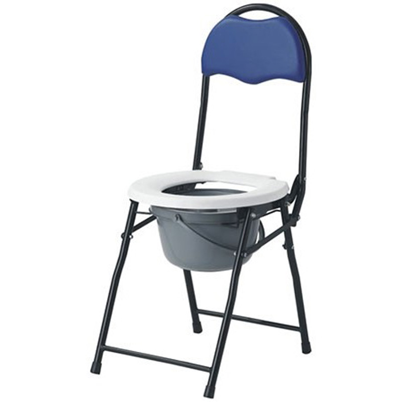 Back Over Folding Commode Chair