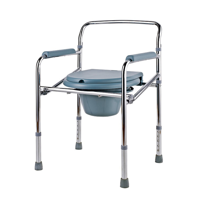 Steel Medical Toilet Commode Chair for Patient