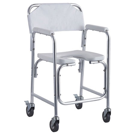 Aluminium Commode Chair With Wheels