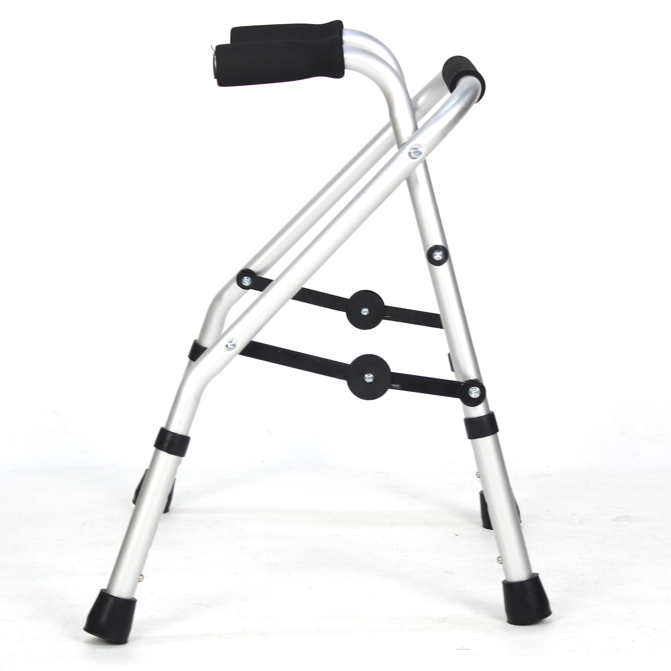 Aluminium Height Adjustable Folding Walker