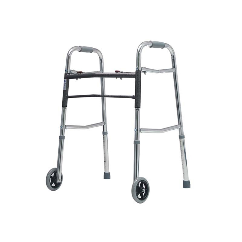 Aluminium Two-button Folding Height Adjustable Walker