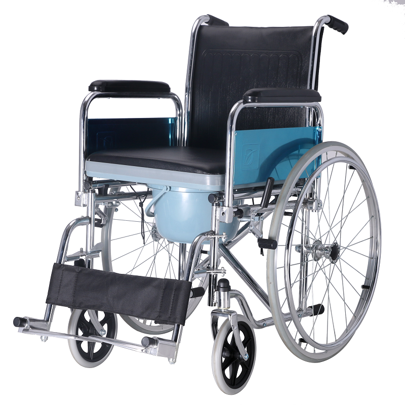 Aluminium Folding Commode Wheelchair