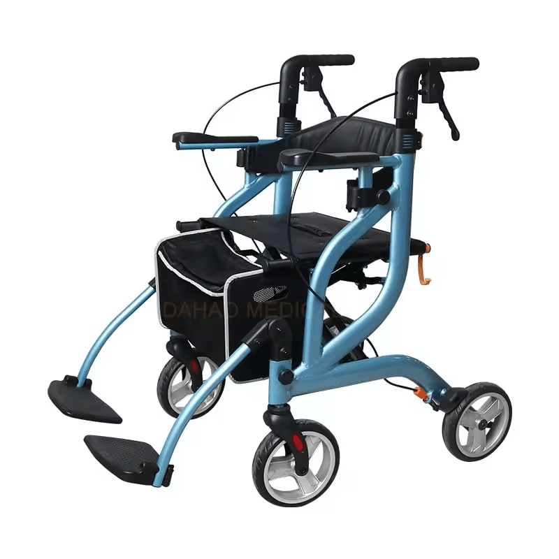 Deluxe Comfort Larger Wheels Aluminum Walker Rollator