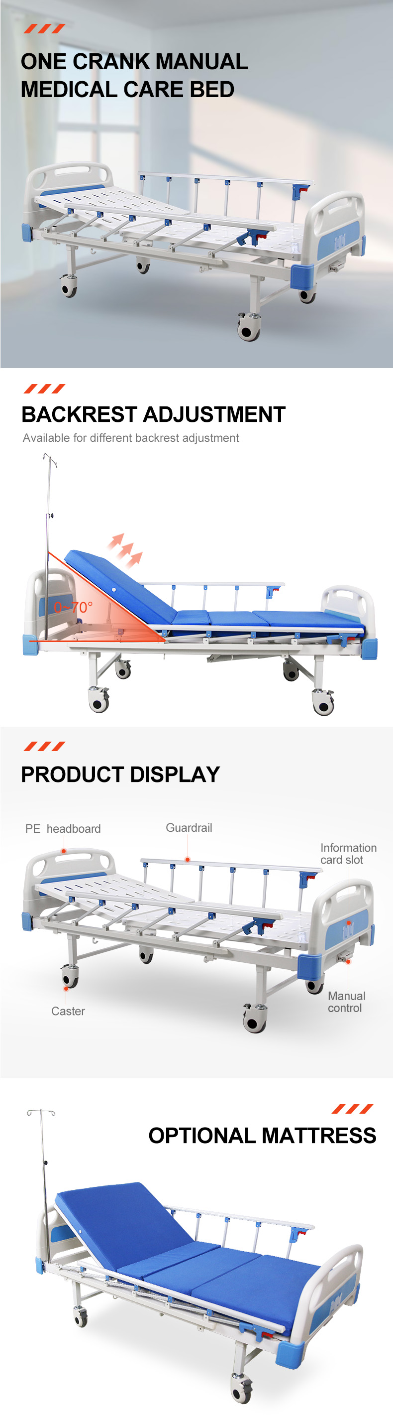 Manual Home Care Bed