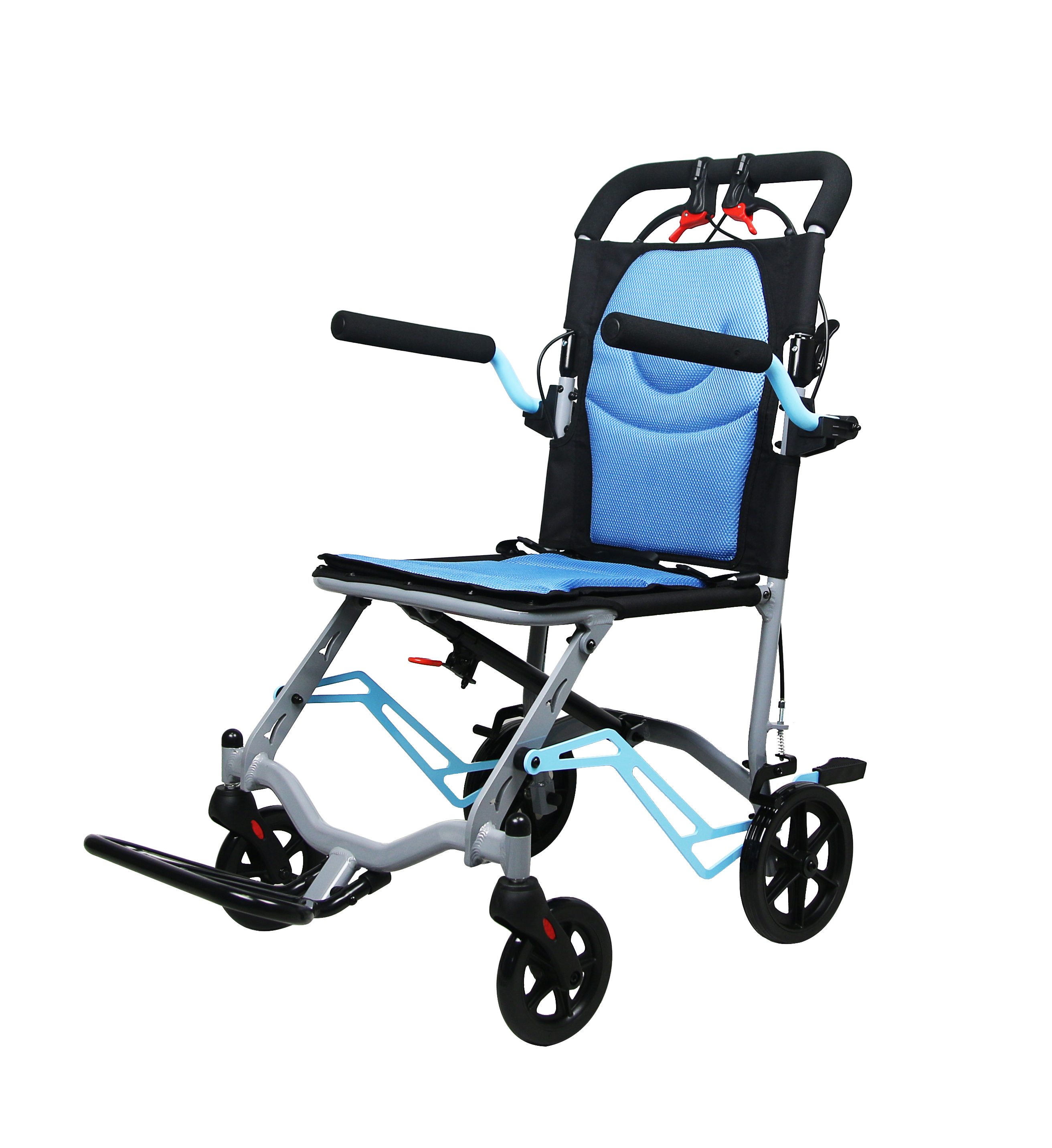 Airport Steel Lightweight Portable Transit Wheelchair