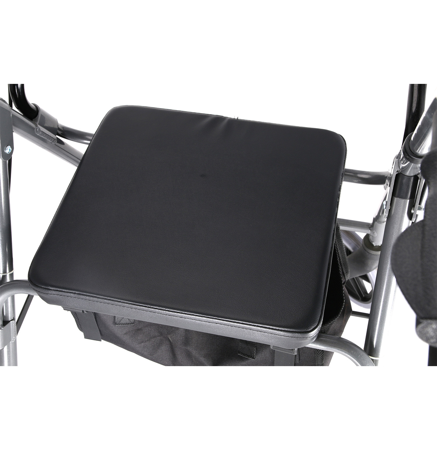 Deluxe aluminum 4 wheel walker with seat