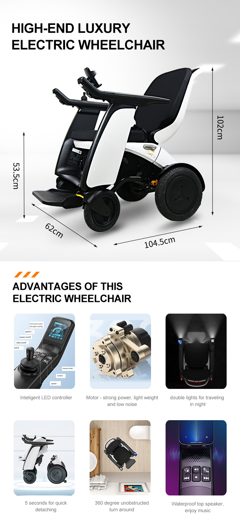 All terrain electric wheelchair