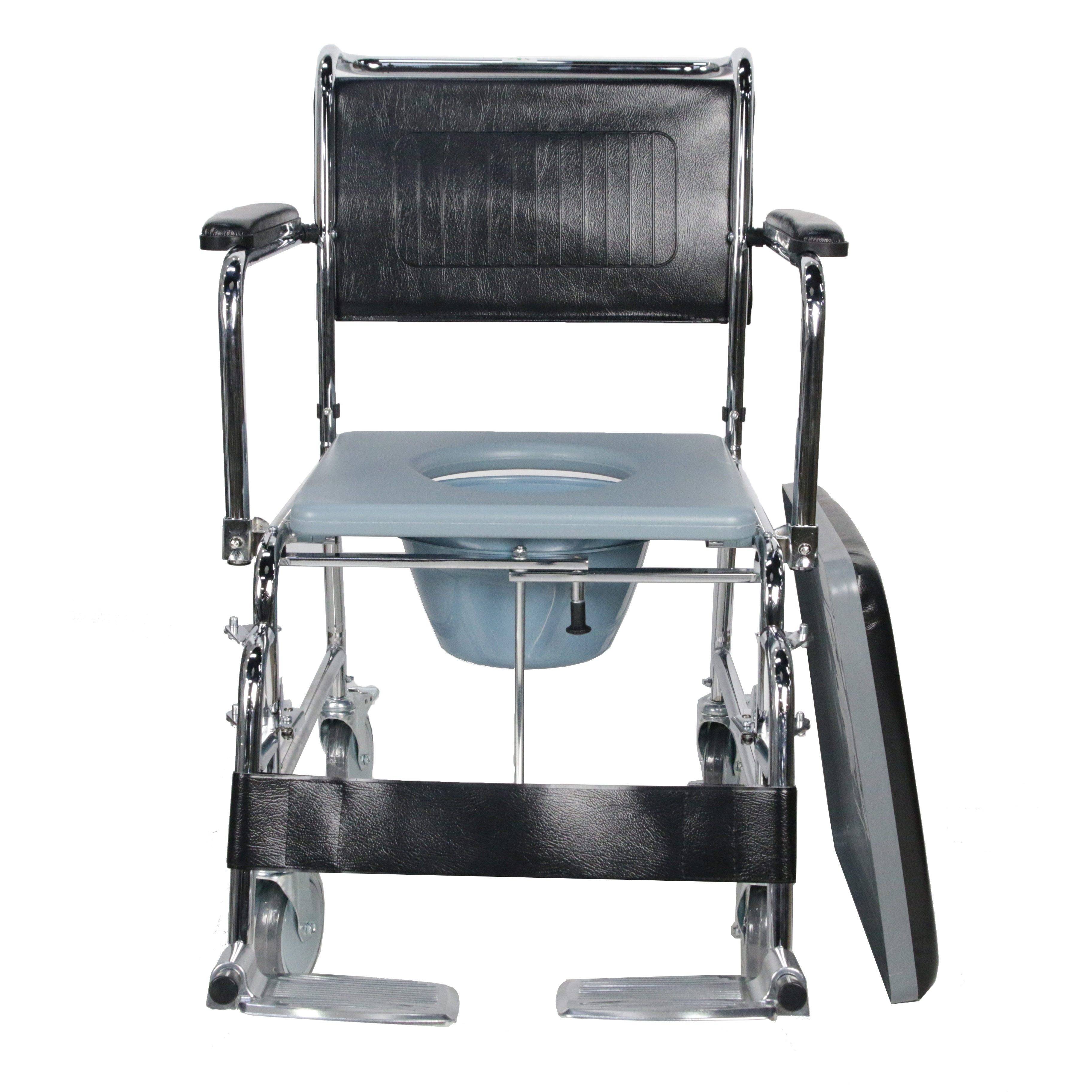 Hospital Drop Arm Toilet Chair For Patients