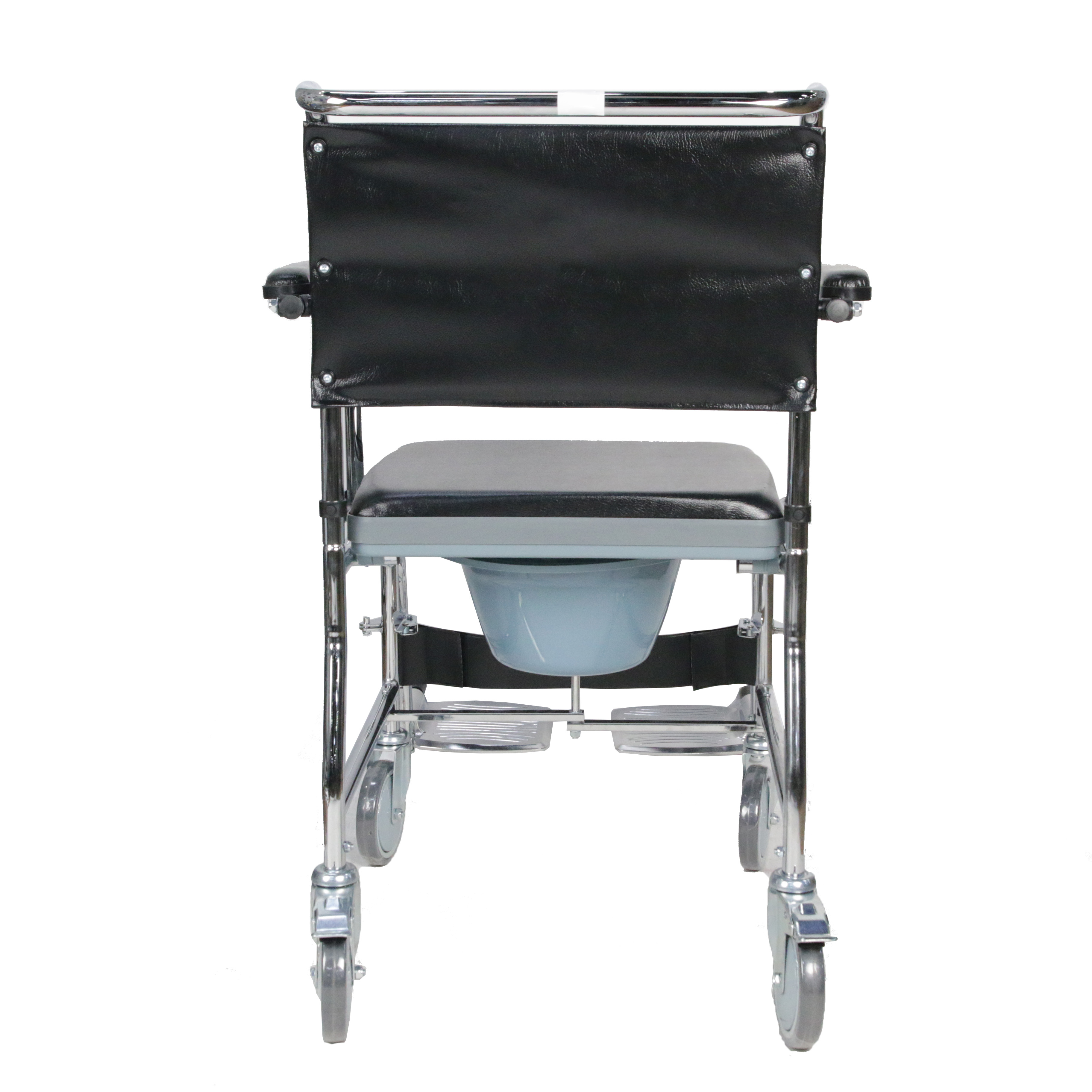 Hospital Drop Arm Toilet Chair For Patients