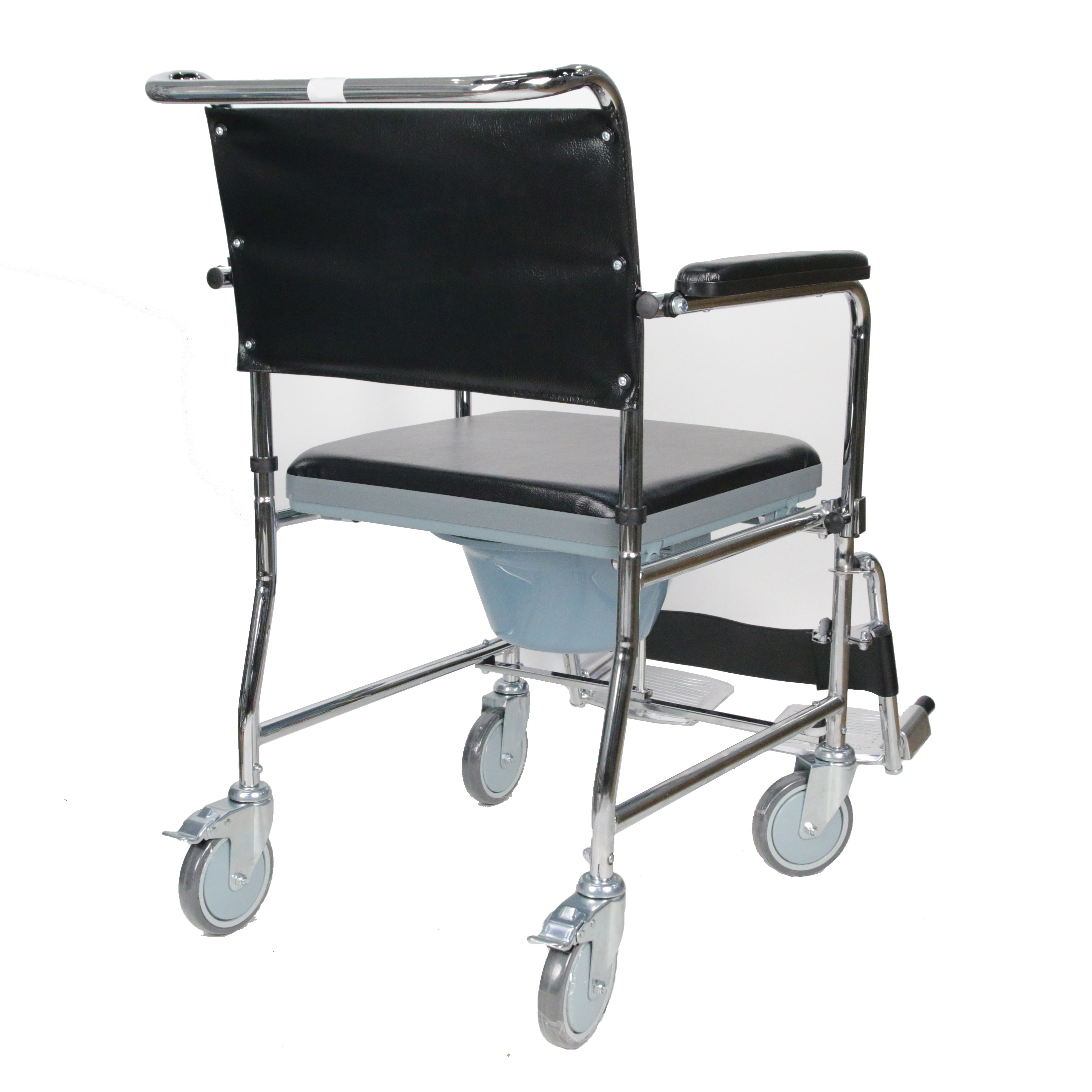 Hospital Drop Arm Toilet Chair For Patients