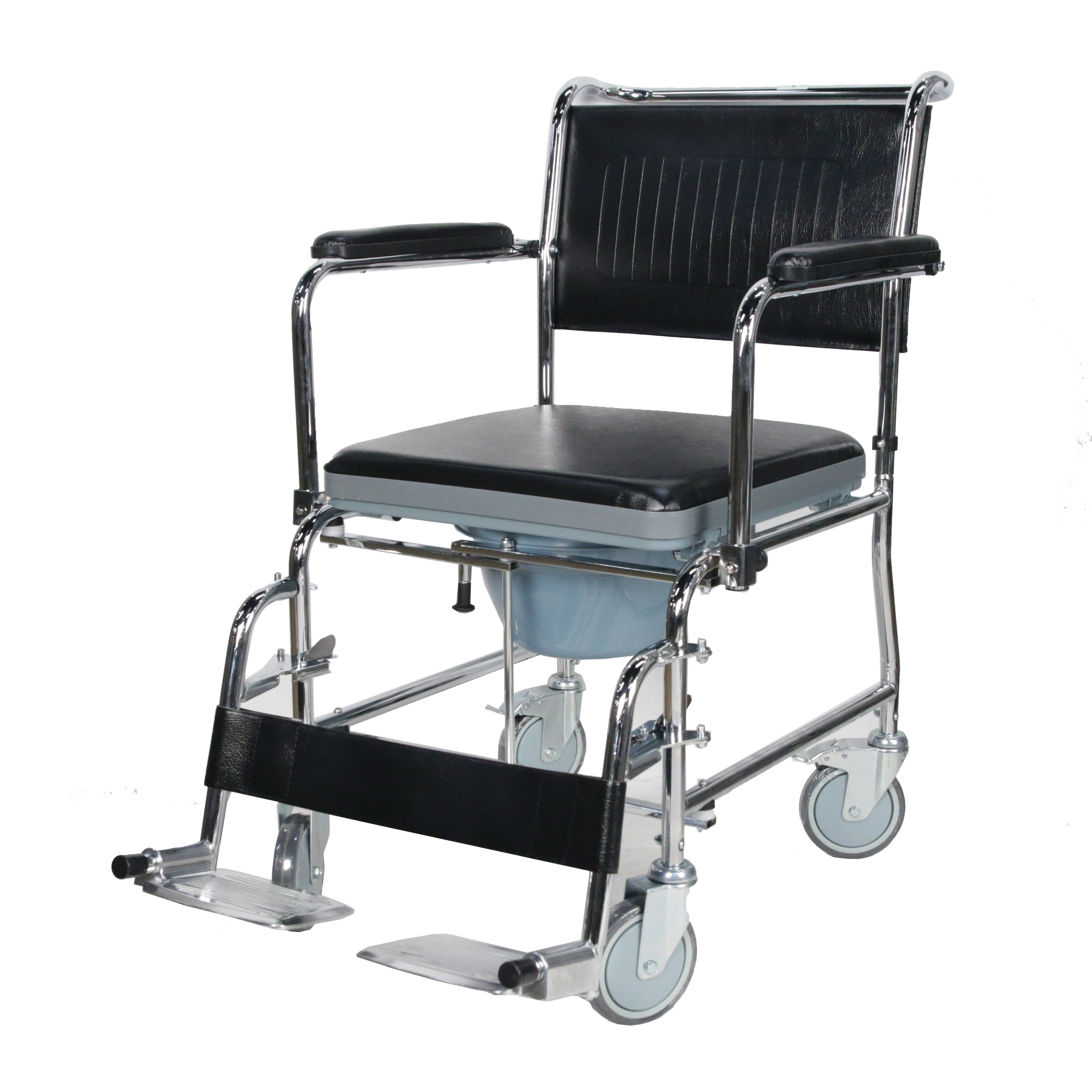 Hospital Drop Arm Toilet Chair For Patients