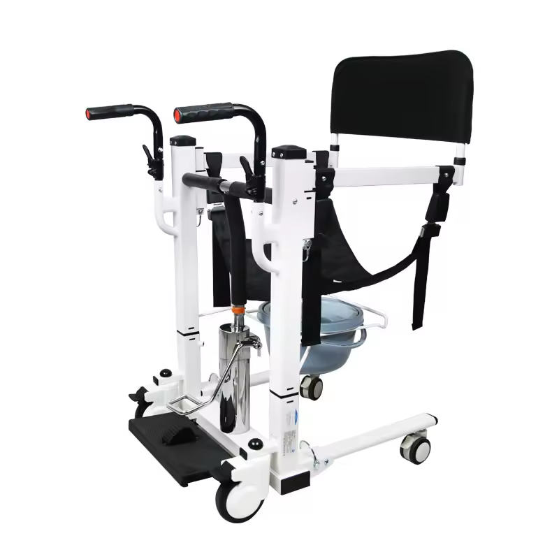 Medical Portable Steel Nursing Care Transfer Chair