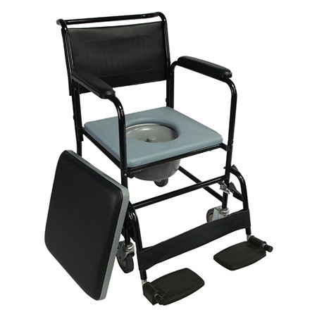 Medical Steel Economic Commode Wheelchair