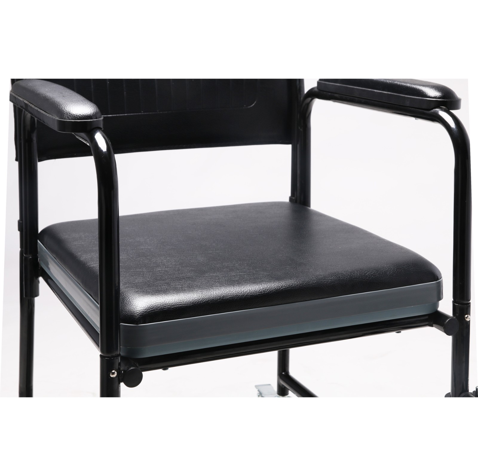 Steel High Strength Commode Wheelchair