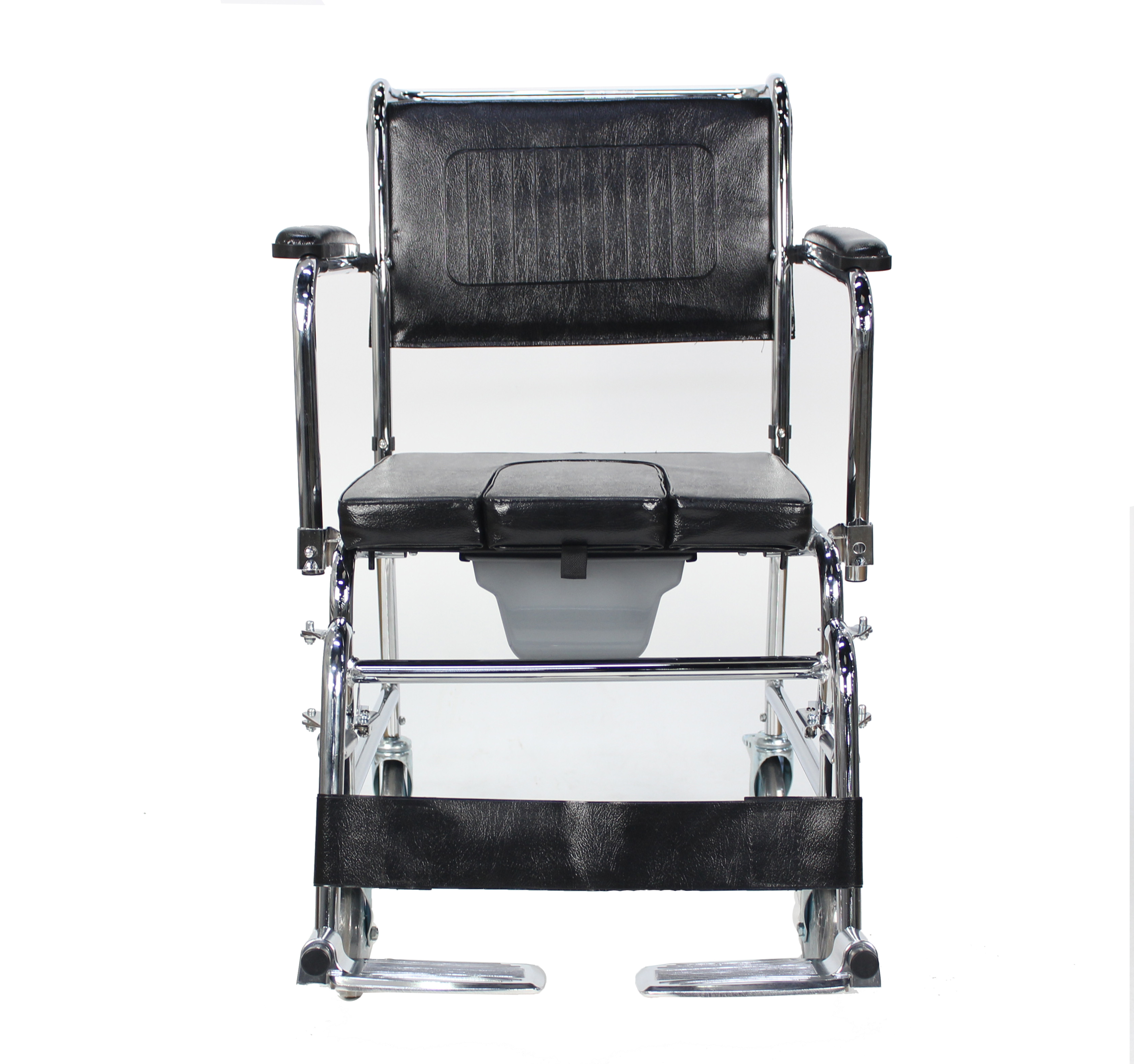 Medical Steel High Strength Commode Wheelchair