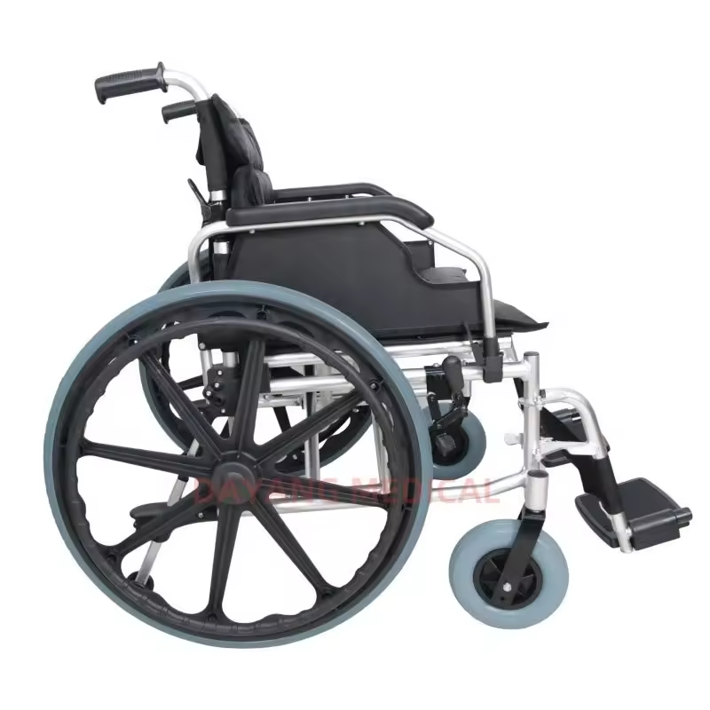 Folding Portable Lightweight Aluminum Manual Bariatric Wheelchair