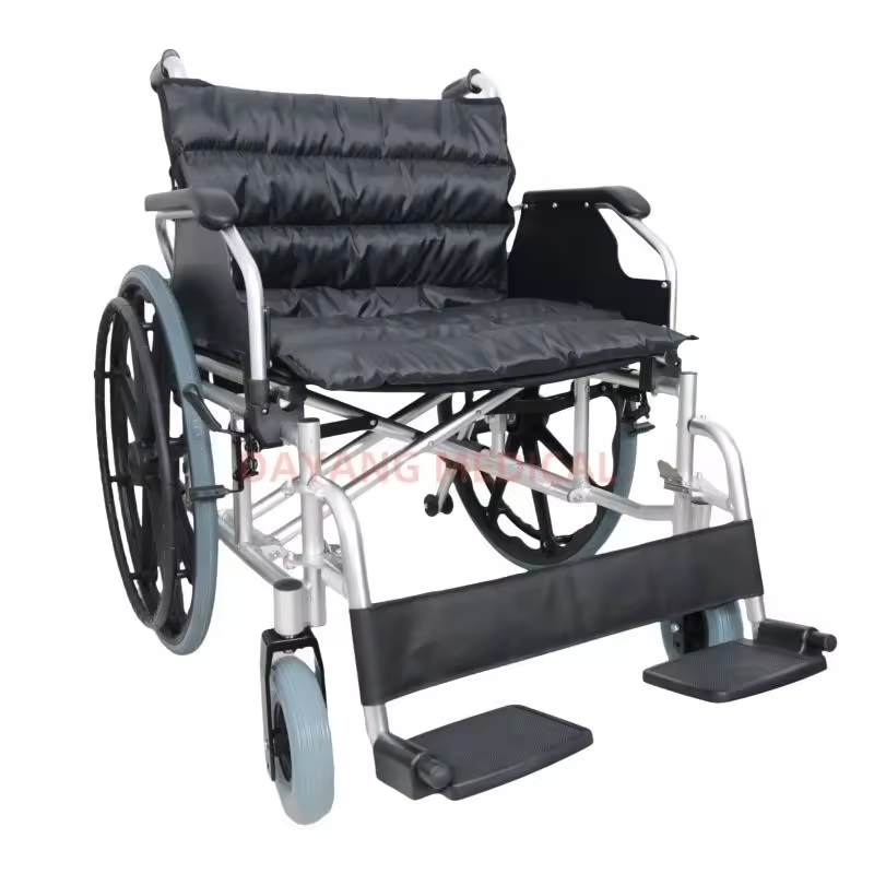 Folding Portable Lightweight Aluminum Manual Bariatric Wheelchair