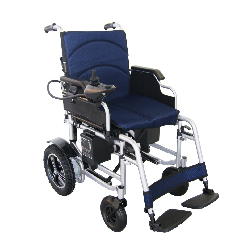 Heavy-duty 120kg (265lbs) steel electric wheelchair