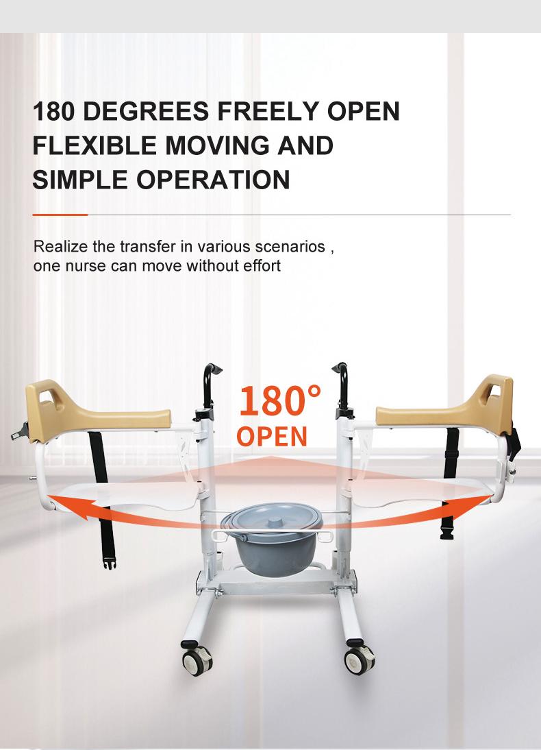 Patient lift transfer chair