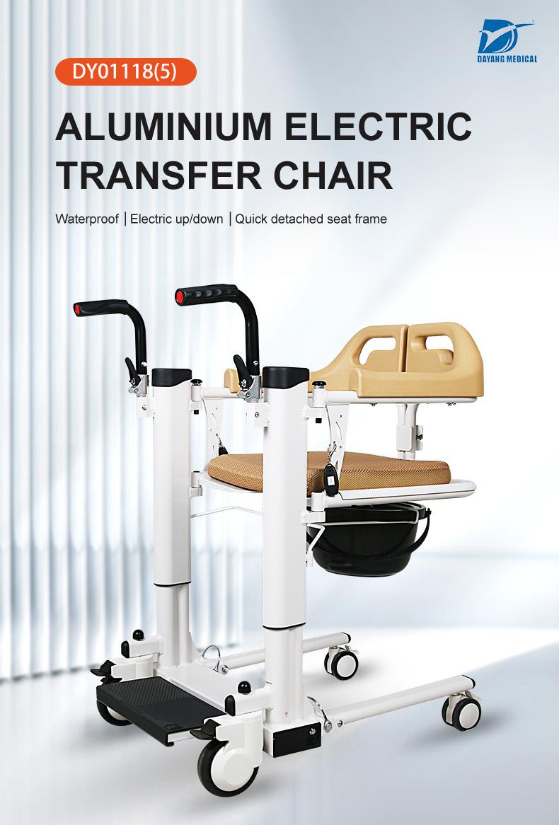 Patient lift transfer chair