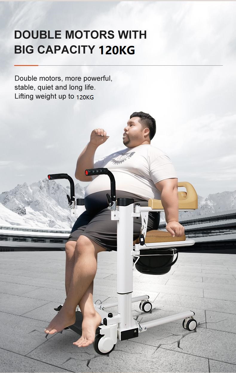 Patient lift transfer chair