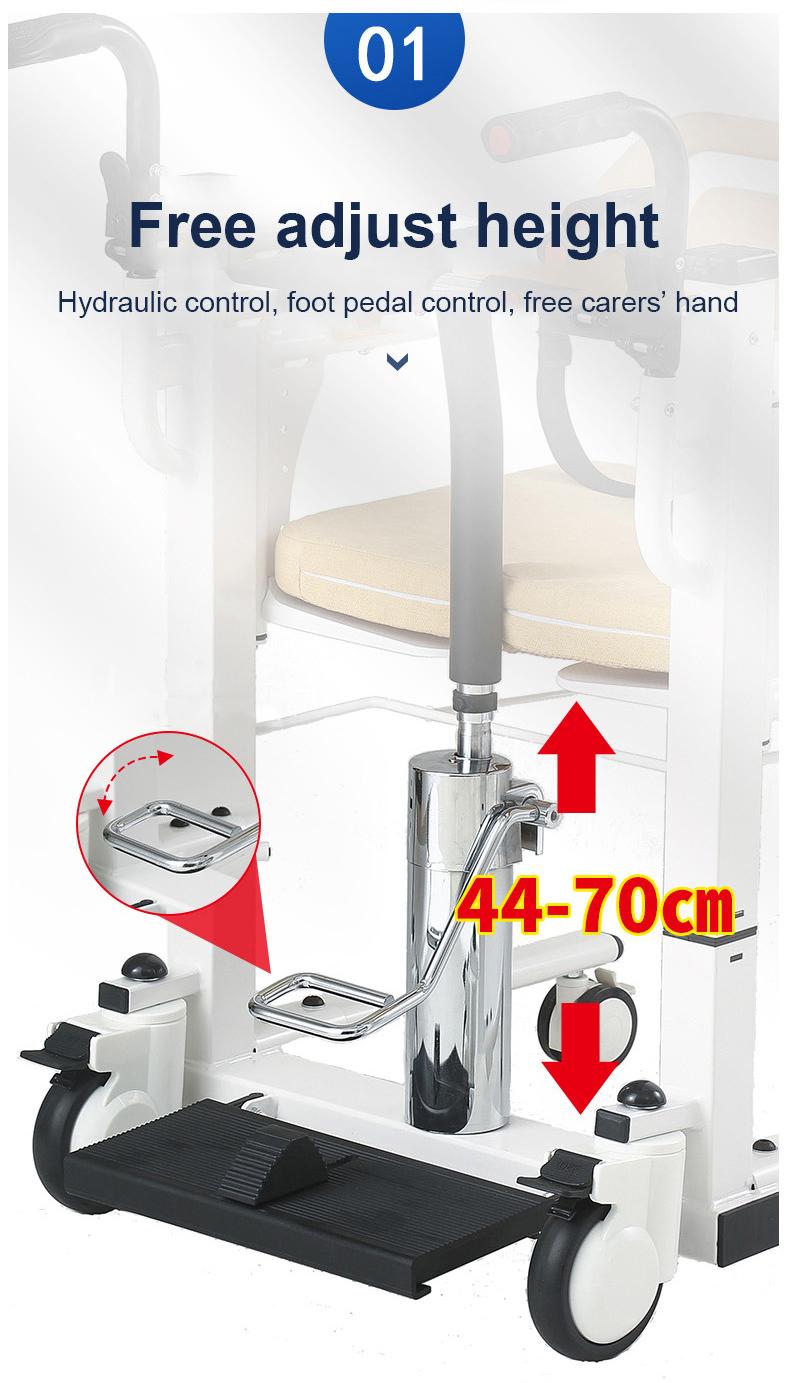 Hydraulic transfer chair