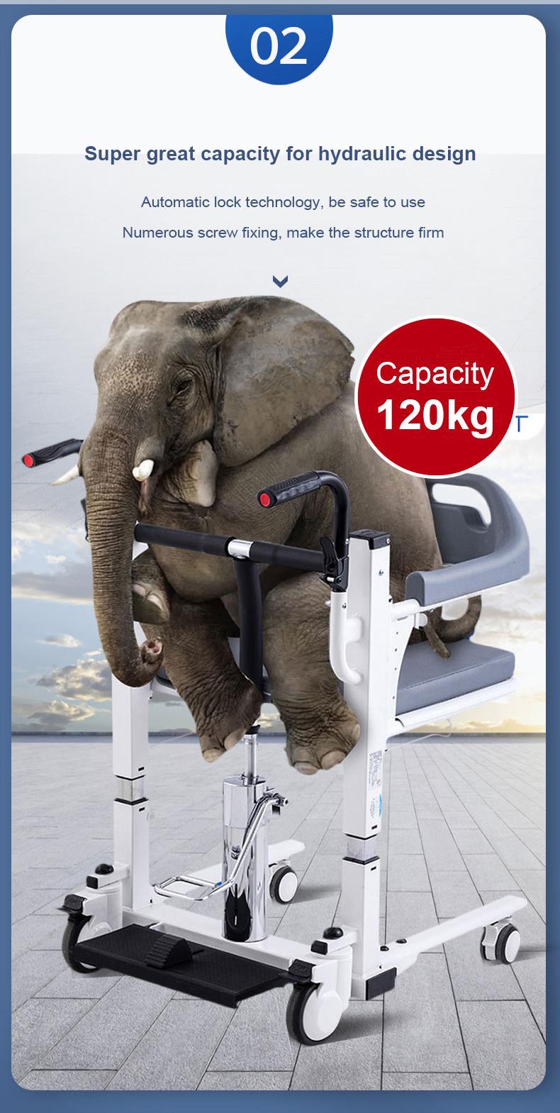 Hydraulic transfer chair