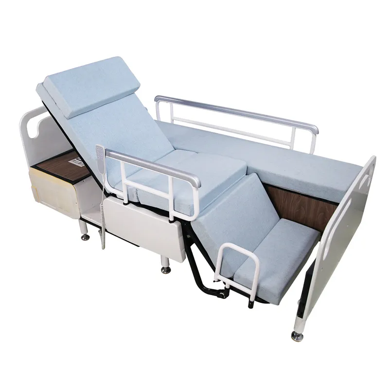 What types of mattresses can be used with electric hospital beds?