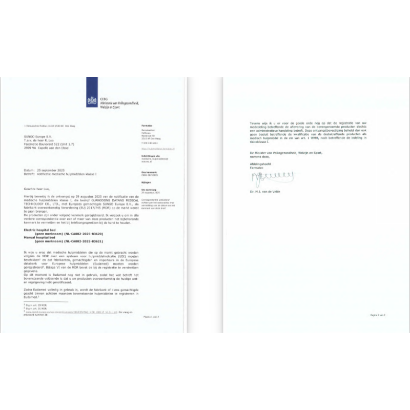 CIBG hospital bed new model