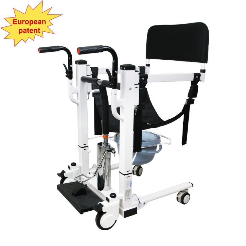 Медицински преносим стоманен стол за прехвърляне на медицински грижи