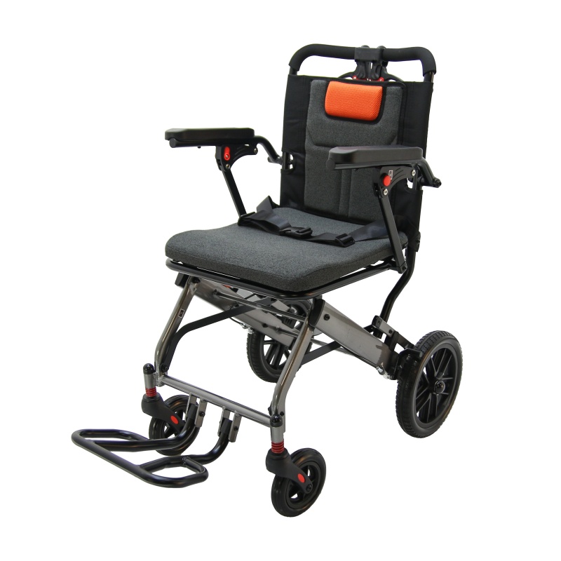 Lekki, przenośny, składany wózek inwalidzki DY011413(8)LJ
