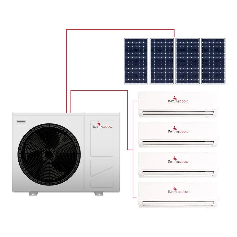 SG Ready Air Source Värmepump med solpanel
