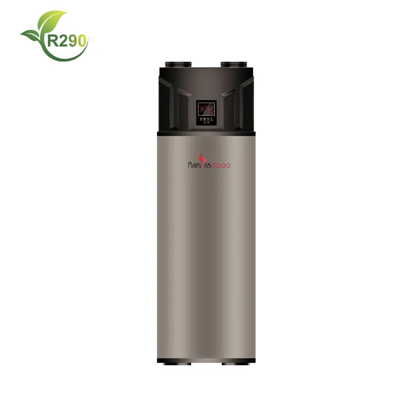 R290 luftvärmepump för hushållsbruk för 80 graders varmvatten