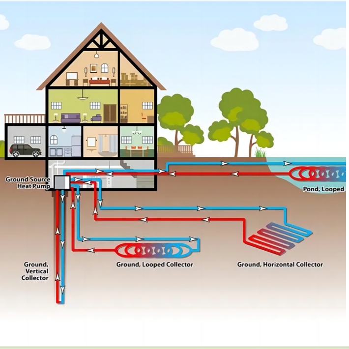 Zemes siltumsūkņu sistēmas klasifikācija un darbības princips