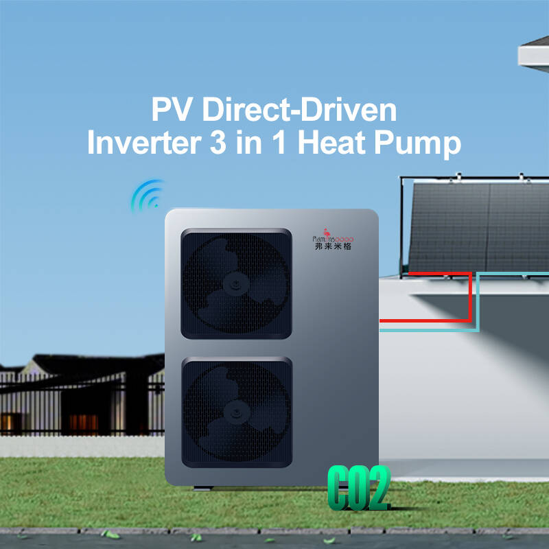 Solar-Powered CO₂ Heat Pump na may -40℃ Heating at 100℃ Water Outlet