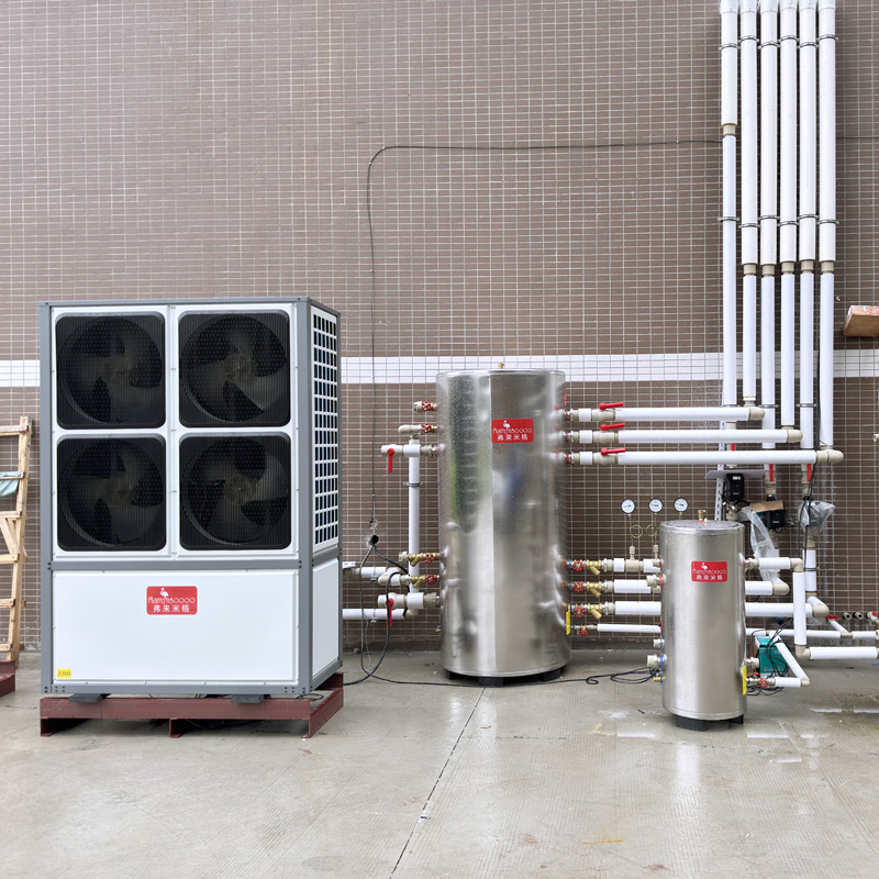 Spēks pierāda sevi! Flameg četru ventilatoru komerciālais siltumsūknis perfekti kontrolē zīmola jauno 1000 kvadrātmetru lielo izstāžu zāli.