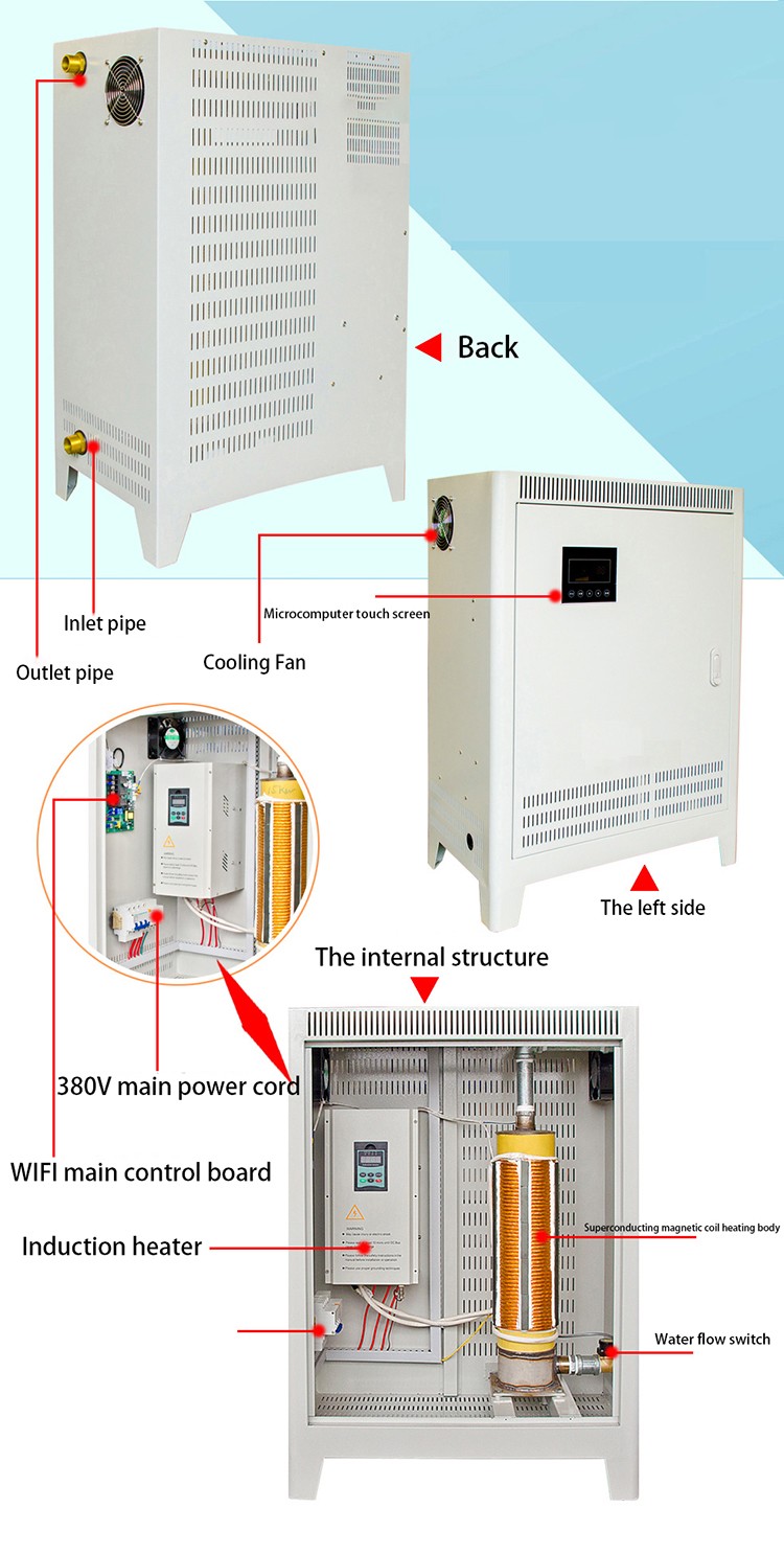 Electromagnetic Induction Hot Water Boiler