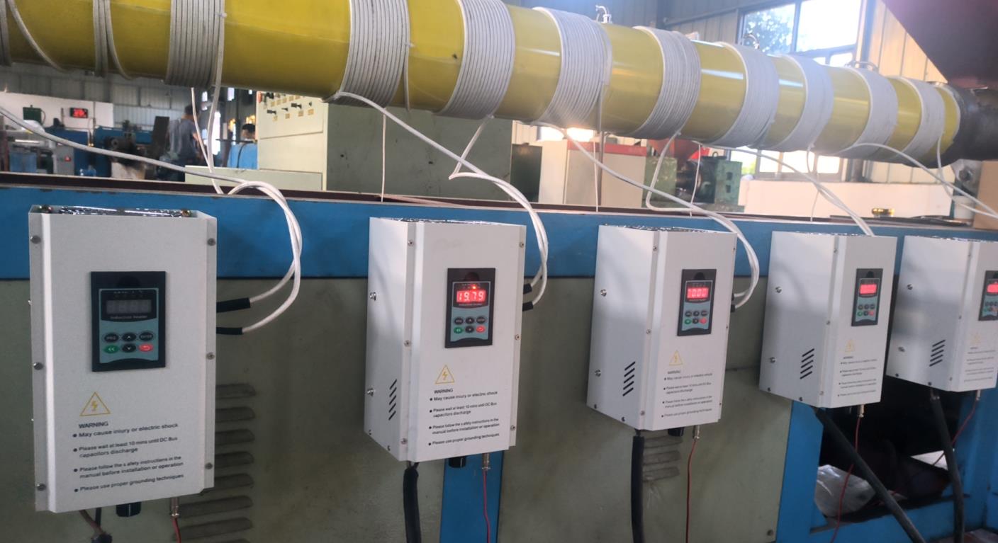 Extrusion induction heater