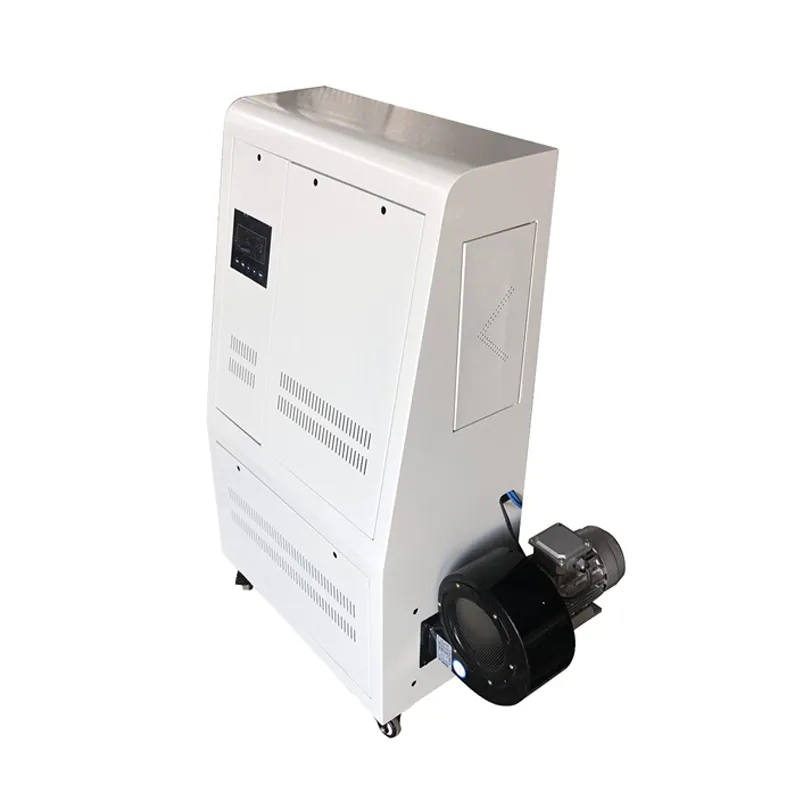 Induction heating hot air generator
