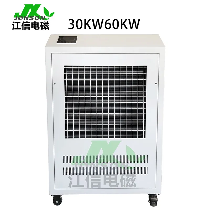 Induction heating hot air generator