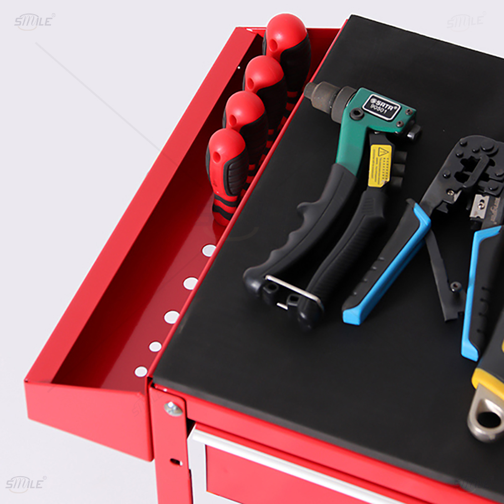 Drawer-Style Metal Tool Cart