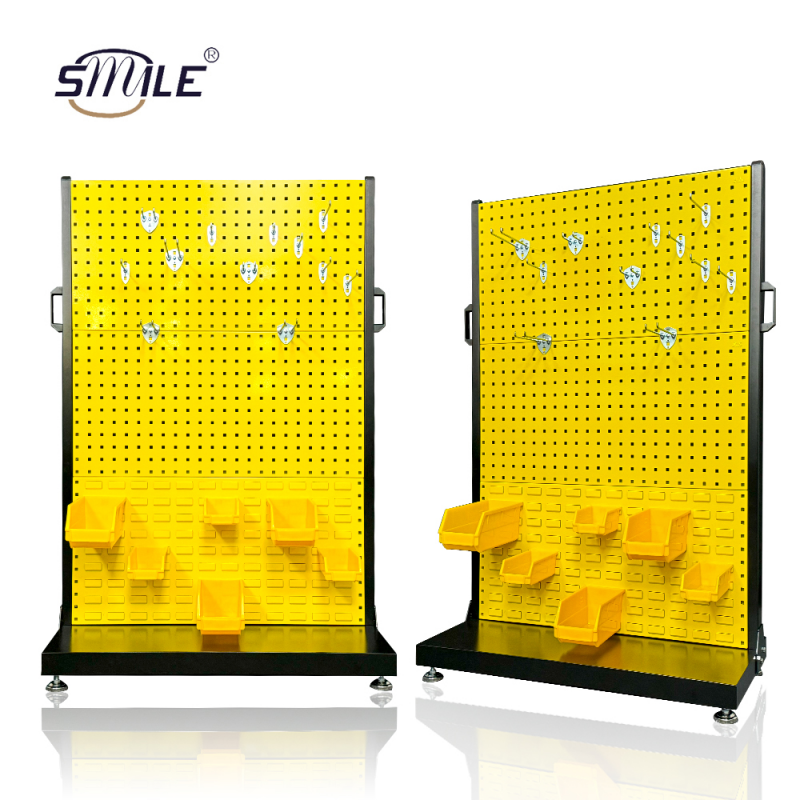 Mobile Single/Double-Sided Metal Tool Pegboard