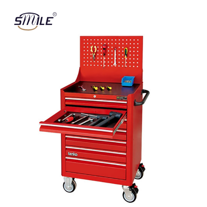 Drawer-Style Metal Tool Cart