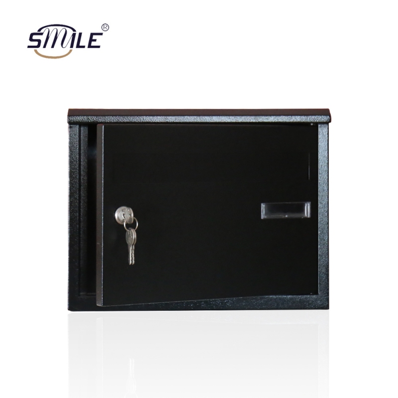 Black Outdoor Metal Mailbox