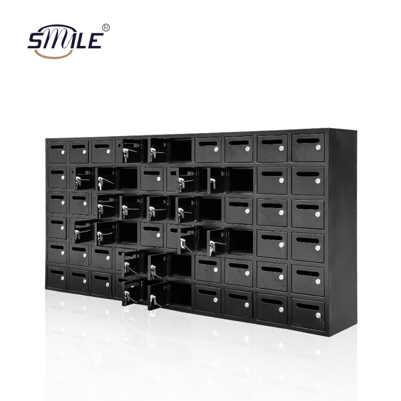 60 door outdoor business metal mailbox