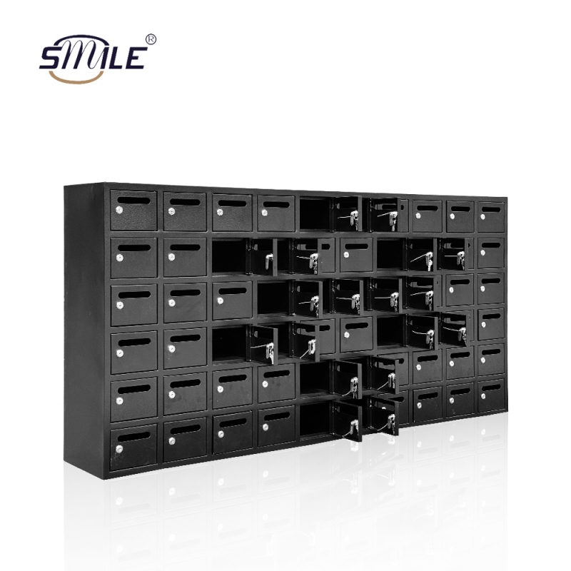 60 door outdoor business metal mailbox