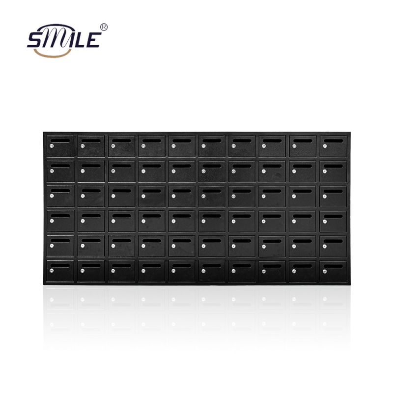 60 door outdoor business metal mailbox