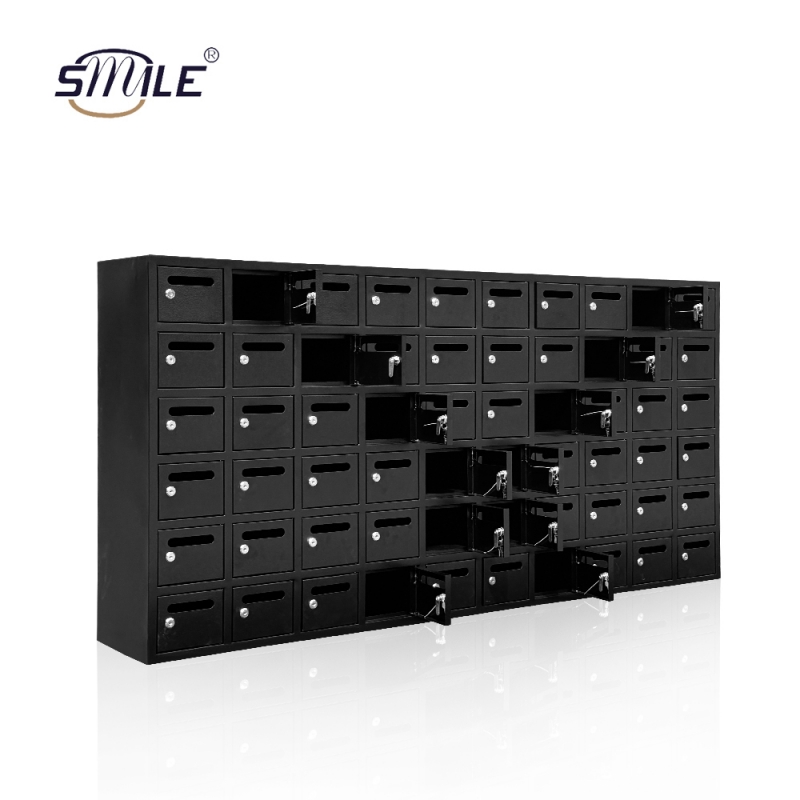 60 door outdoor business metal mailbox