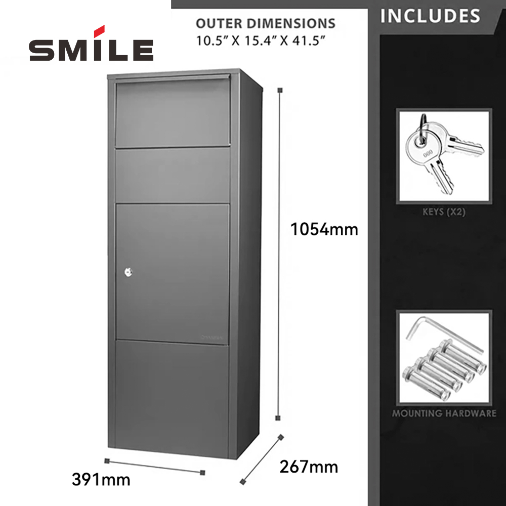 Freestanding Steel Mailbox Freestanding Steel Mailbox