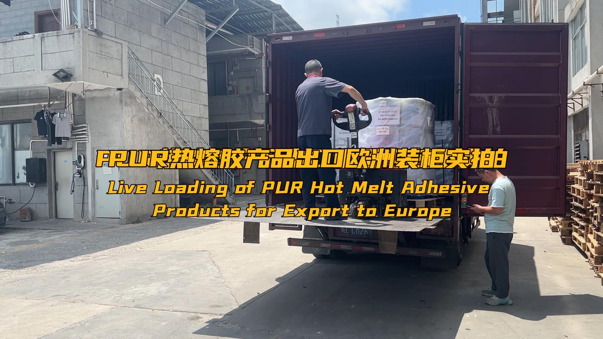 Confay PUR forró olvadékragasztó exportja Európába